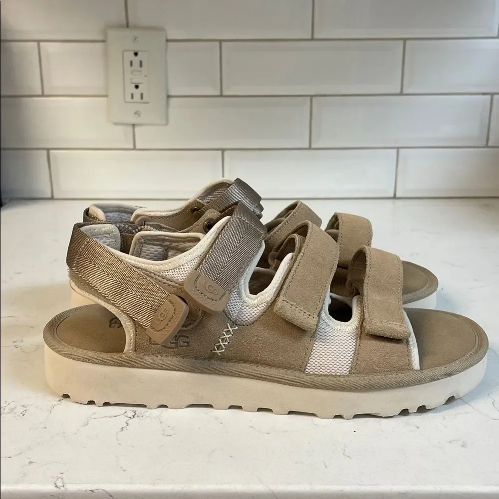 UGG Goldencoast Multis-trap Sandal 'Sand' Tan Sandals Mens 10 1153095